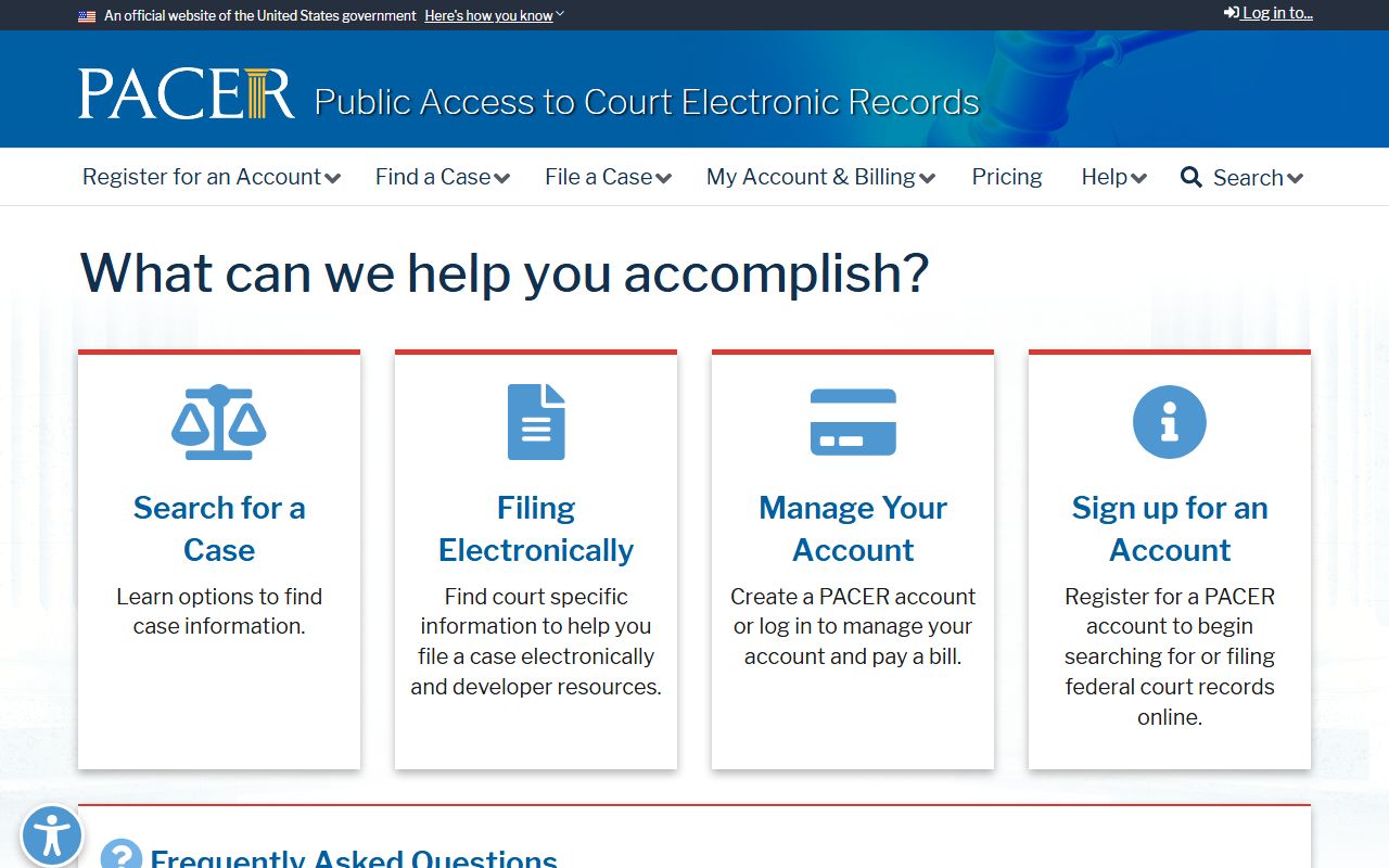 El Paso County federal court records PACER access