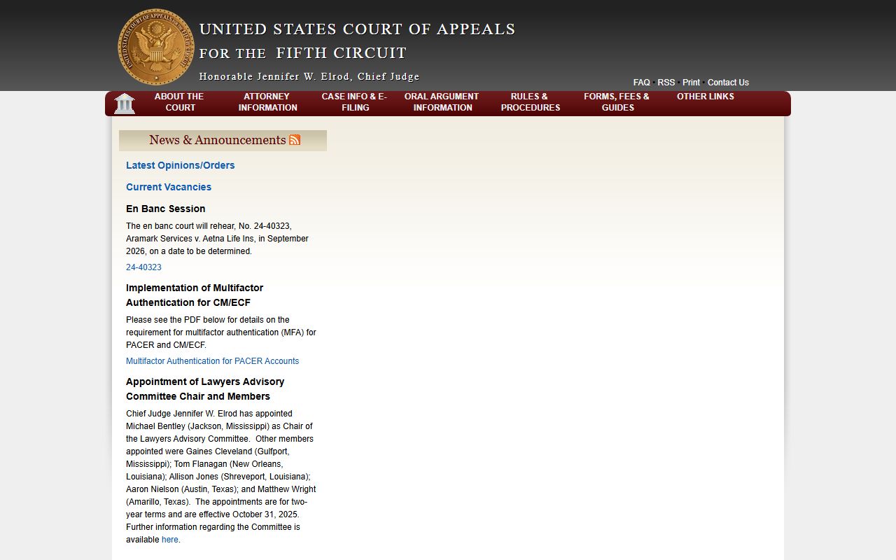 El Paso County court records Fifth Circuit appeals